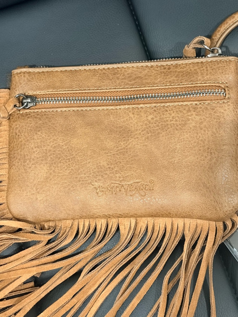 Trinity Ranch Cowhide Wrislet - Picture 3 of 10